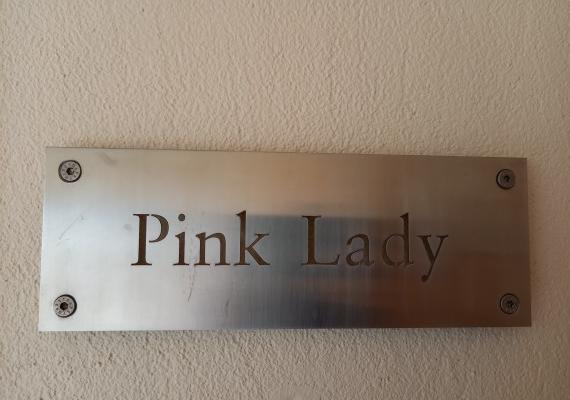Wohnungsschild Pink Lady
